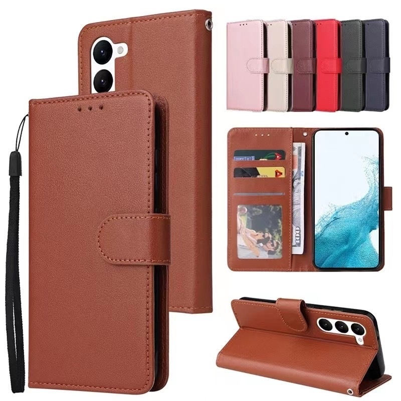 เคสฝาพับ กระเป๋าหนัง สำหรับ Samsung A37 A57 A27 A17 A16 A15 A06 A07 A05 A05S กันกระแทก เปิดปิด ใส่บัตร ตั้งได้