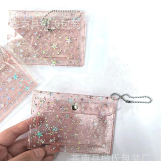 ✨ กระเป๋าใส่เหรียญ/การ์ดสุดคิวท์ ✨ เพิ่มความปังให้ทุกวันด้วยกระเป๋าใส่เหรียญใส ๆ วิบวับ กลิตเตอร์ดาวระยิบระยับ 💫