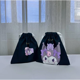 Moshi Moshi กระเป๋าหูรูด ถุงหูรูด ลาย Kuromi ลิขสิทธิ์แท้