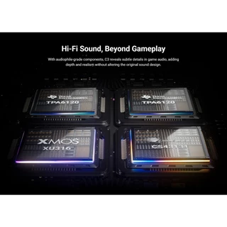 [ประกันศูนย์ไทย] Fosi Audio C3 DAC/Amp Sound Card 7.1 ขุมพลัง AI ตัดเสียงรบกวนไมค์ ไม่บิดเบือนเสียง