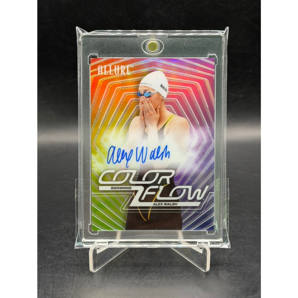 2025 Upper Deck Allure SE ALEX WALSH Color Flow Full Rainbow Auto CFA-AW UVA Star