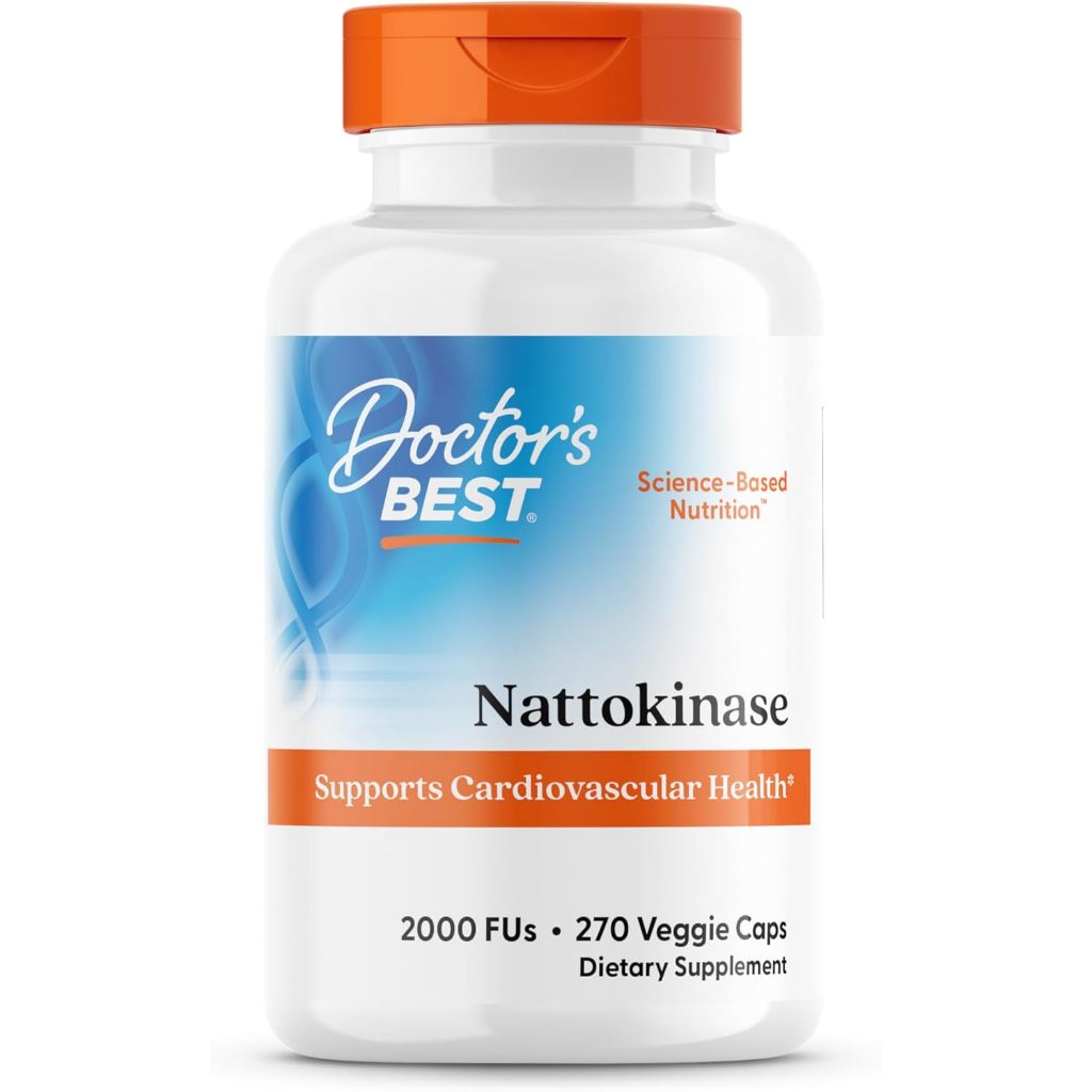 90/270capsules ถั่วหมักญี่ปุ่น Nattokinase - 2000FU of Enzyme, Supports Heart Health & Circulatory & Normal Blood Flow