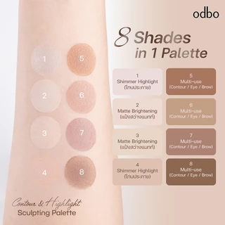 ODBO CONTOUR & HIGHLIGHT SCULPTING PALETTE - OD1335