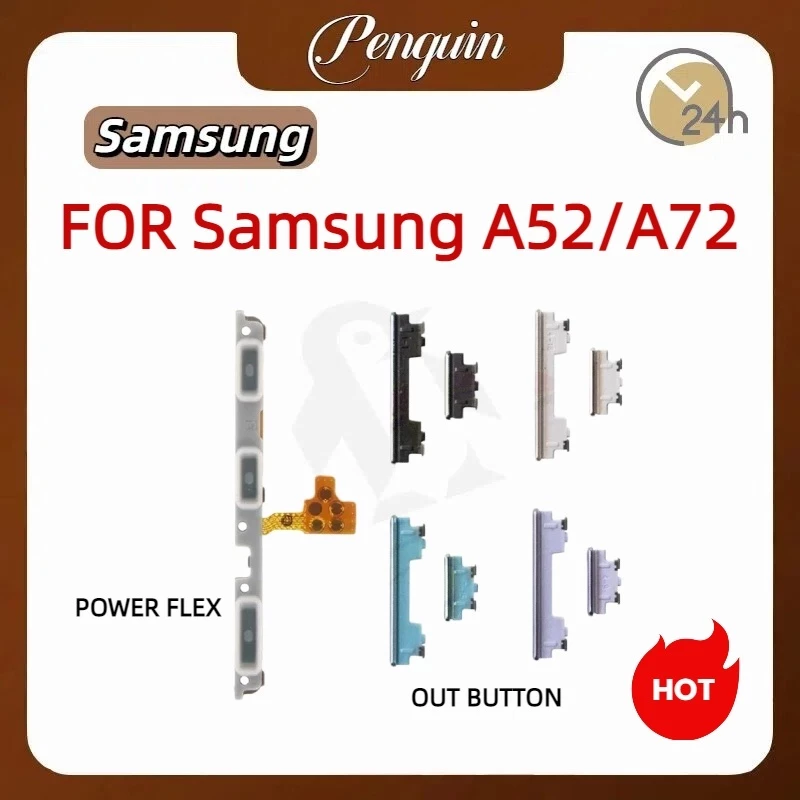 ปุ่มกดสวิทช์ด้านนอก Samsung A72 / A52s / A52 ปุ่มเปิด/ปิด เพิ่มเสียง/ลดเสียง