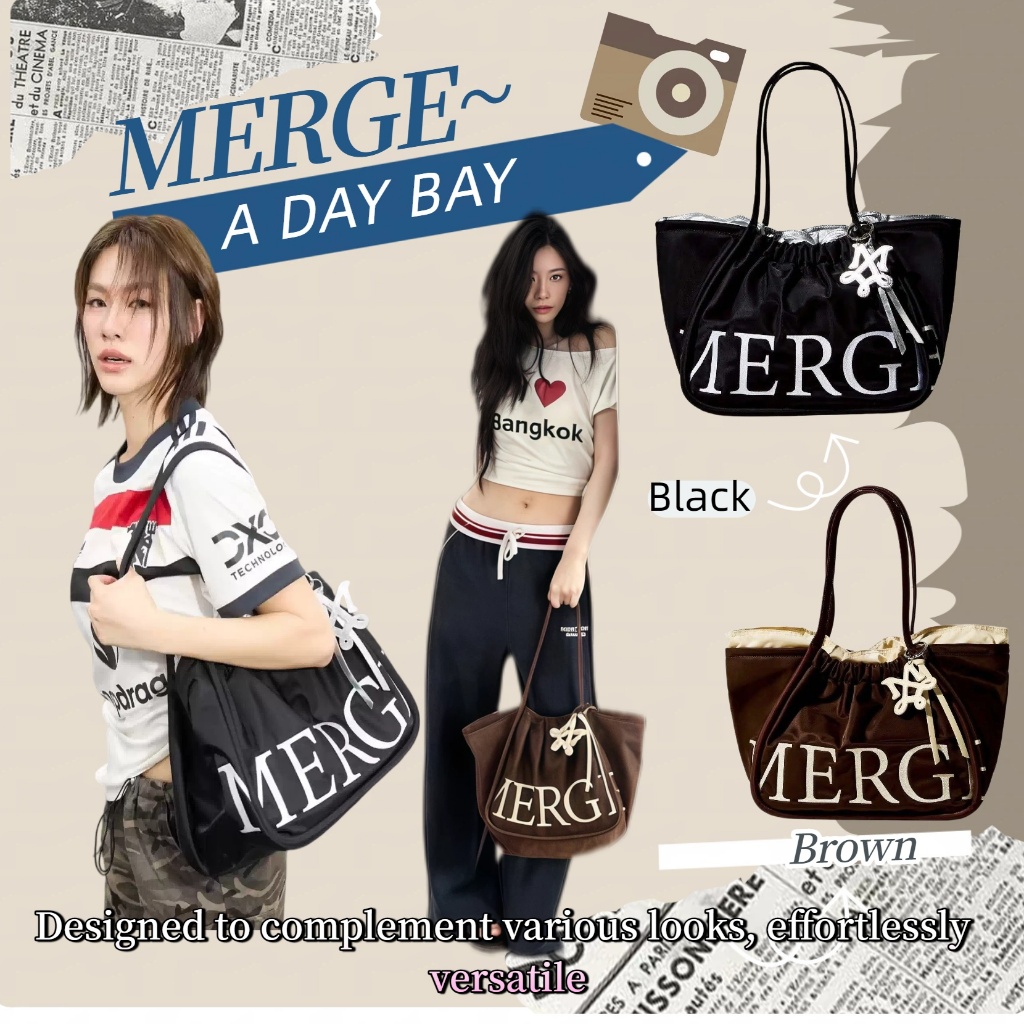 🔥พร้อมส่ง🔥 Merge A Day Bag ของแท้100% กระเป๋าไนลอน Large ใหม่เอี่ยมมือ1 ส่งจากไทย