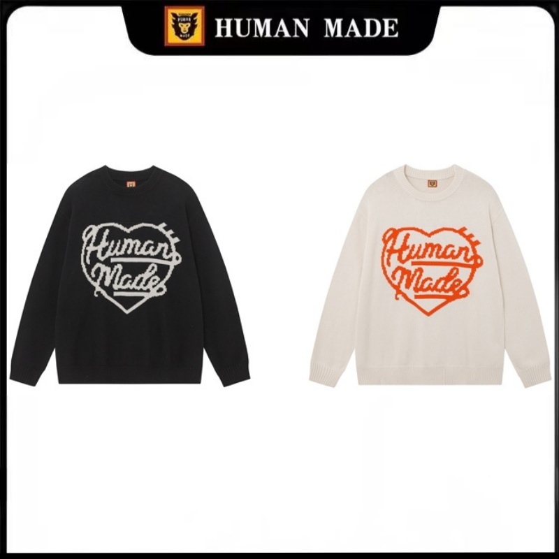 『 Human Made 』🇯🇵 พร้อมส่ง/ เสื้อโค้ท human made เสื้อกันหนาว มีให้เลือก 3 สี เสื้อสเวตเตอร์อุ่นหัวใจ