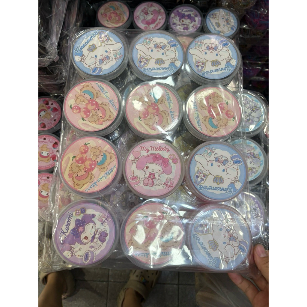 (ยกโหล12กระปุก) ยางรัดผม หนังยาง สีดำ สีรุ้ง กระปุกคละลาย แบบกระปุก ราคา ถูกที่สุด ดีลบีเคเค