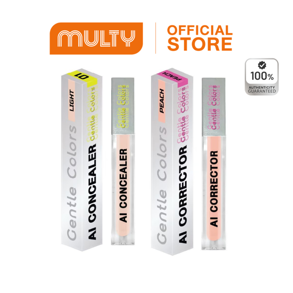 Gentle Colors AI Concealer 4.6g.คอนซีลเลอร์ คอเรคเตอร์ ปิดรอย กลบคล้ำ เบลอผิวเนียนแบบโปร ผิวสวยเหมือนเอไอ