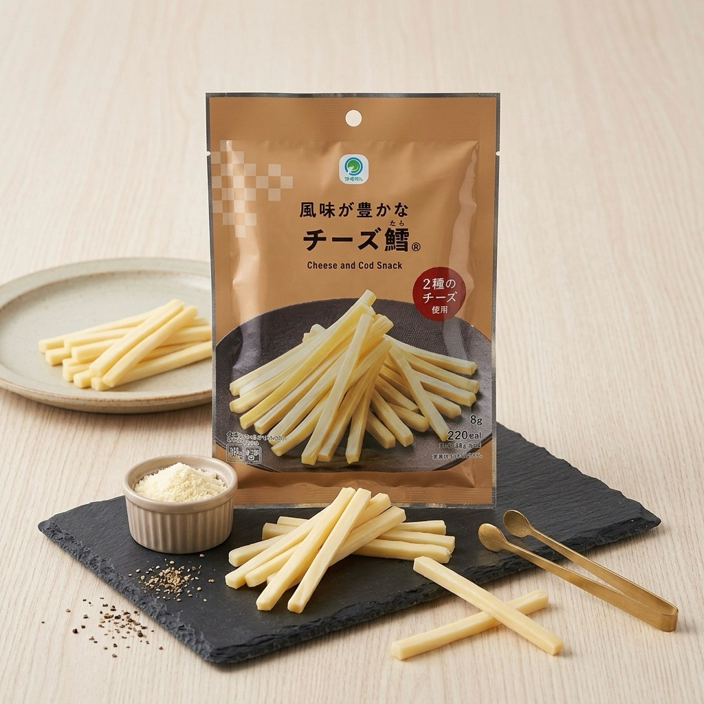 พร้อมส่งในไทย Cheese ทาโร่ที่ทุกคนตามหา Cheese Cod Snack