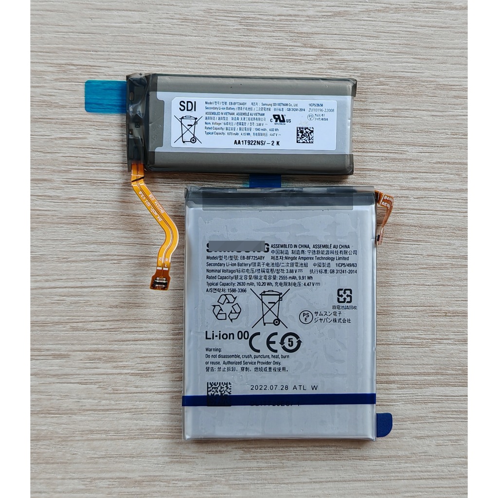 ✨✨ แบตเตอรี่แท้ For Samsung Galaxy Z Flip 4 F721 EB-BF724ABY EB-BF725ABY