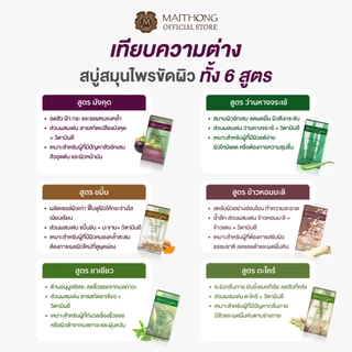 [เซ็ตสุดคุ้ม แพ็ค3] Maithong ไหมทอง สบู่มังคุด 100g คุมมัน ลดสาเหตุการเกิดสิว ฝ้า กระ จุดด่างดำ ผิวเนียนนุ่ม