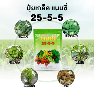 ปุ๋ยเกล็ด แนนชี สูตร 25-5-5 ขนาด1kg.ฉีดทางใบ แตกยอดไว เร่งใบ ฟื้นต้น ใบเขียว ใบใหญ่ ปุ๋ย ต้นสมบรูณ์