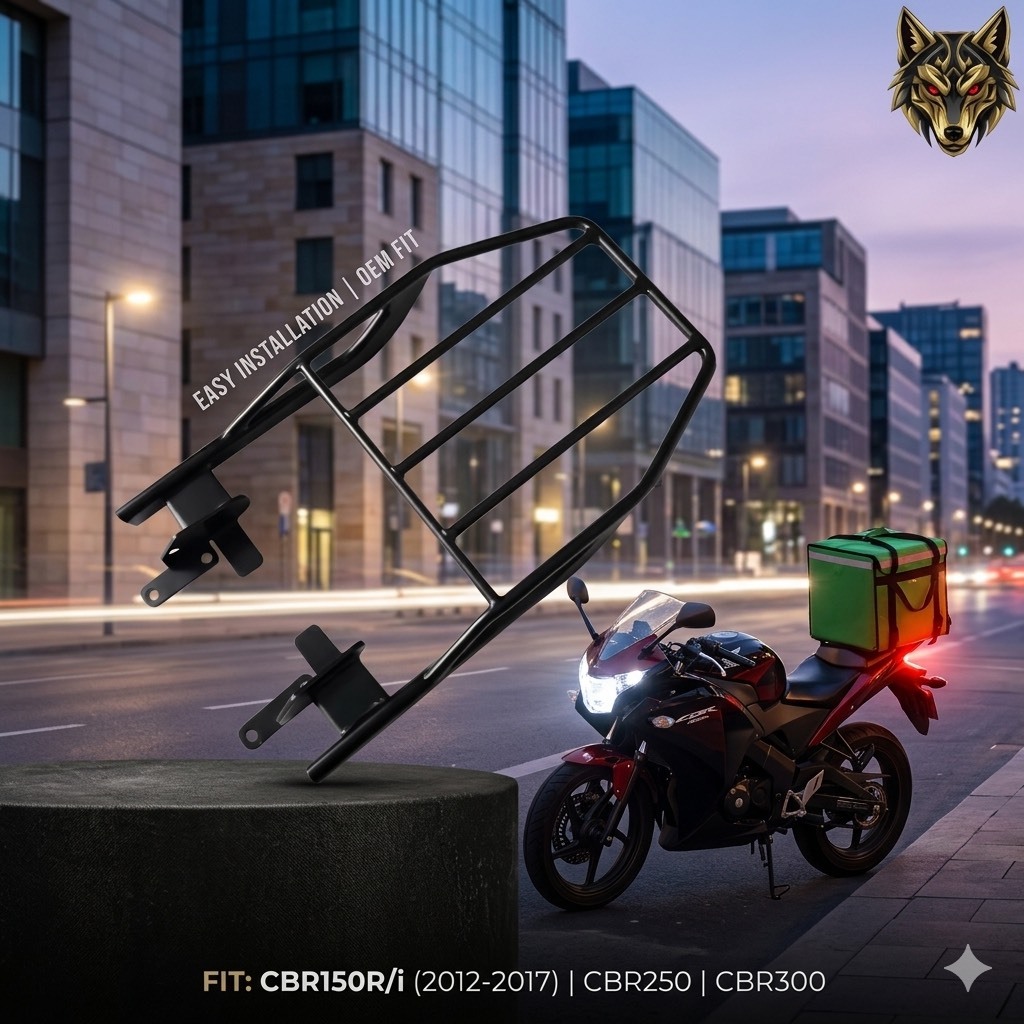 (GEN 2) ตะแกรงท้ายสำหรับ CBR 150i รุ่นปี 2012-2017 และ CBR 250 CBR 300  CBR150 12-17-003 ขาสั้น (SH-02) 😎A😎