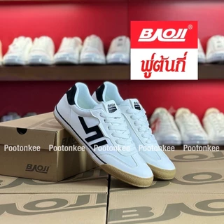 Baoji BRM 1020 รองเท้าผ้าใบบาโอจิ รองเท้าผ้าใบผู้ชาย ผูกเชือก ไซส์ 41-45 ของแท้ พร้อมส่ง