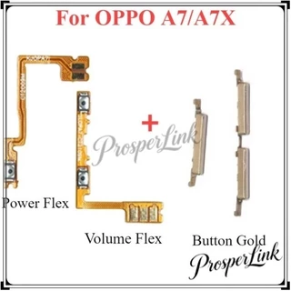 ปุ่มปรับระดับเสียงไฟ Flex สําหรับ oppo A7/AX7 เปิด/ปิดปุ่มปรับระดับเสียงด้านข้าง Key Up Down Flex Cable-COD