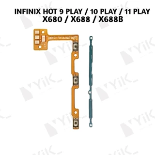 สําหรับ infinix Hot 9 10 11 Play Power volume ปุ่มด้านข้าง Flex Cable Keys ปุ่มปิดระดับเสียงปุ่มขึ้นและลงด้านข้างอะไ