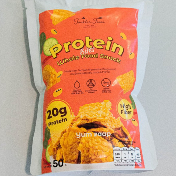เทมเป้กรอบ คริสปี้ รสต้มยำ I Crispy Tempeh Tomyum flavor  เทมเป้พร้อมทาน เทมเป้ทอดกรอบ โปรตีน