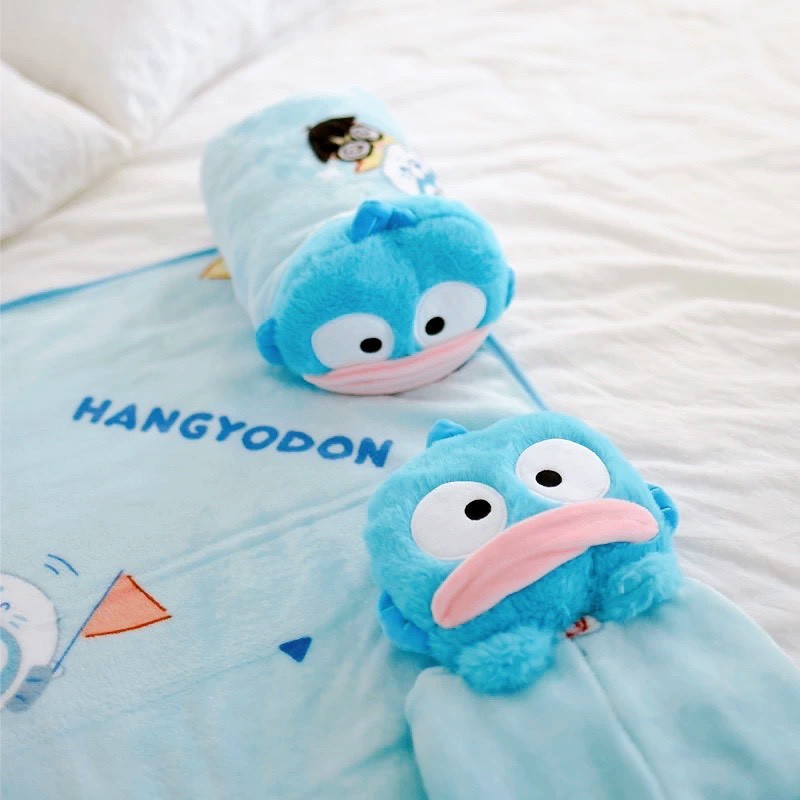 ส่งจากไทย🐟Hangyodon ผ้าห่มพกพา ฮังเกียวด้ง ผ้าคลุม หมอนผ้าห่ม ตุ๊กตาน่ารัก นุ่มอุ่นสบาย พร็อบ 42028