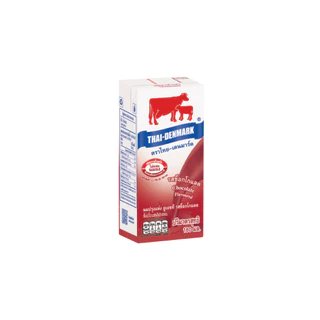 นมไทยเดนมาร์ค รสช็อกโกแลต 180 มล. (นมวัวแดง ขายยกลัง) [Thai-Denmark UHT Chocolate 180 ml 36 boxes]