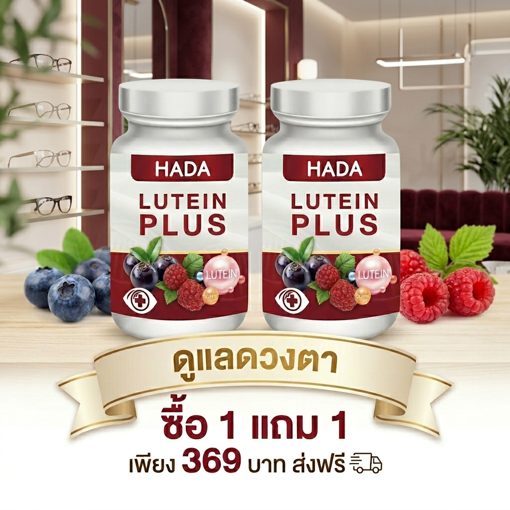 Hada ลูทีน ดวงตา 1 แถม 1 ของแท้ (เพิ่มตระกร้าใหม่)