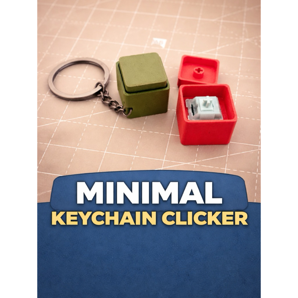 Minimal Keychain Clicker Fidget