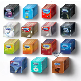 Durex Condom ถุงยางอนามัย ดูเร็กซ์ กล่องเล็ก รวมขนาด [แพ็ก 6 กล่อง ] บรรจุ 2-3ชิ้น/กล่อง