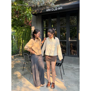 Varen Shirt เสื้อเชิ้ตลาย stripe ผ้าคอตตอน poplin เนื้อผ้าพริ้ว เบา ใส่สบาย ระบายอากาศดี เหมาะกับทุกวัน