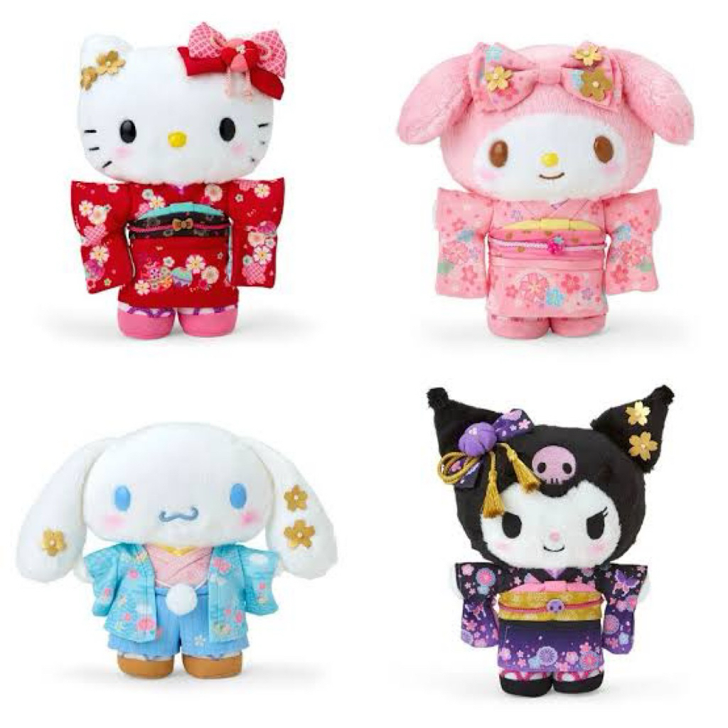 💯 พวงกุญแจ Sanrio Kimono Series (size16cm) คาแรคเตอร์สุดฮิตแต่งชุดกิโมโนสีสดใส🌸 ของแท้พร้อมส่งนำเข้าจากญี่ปุ่น🇯🇵