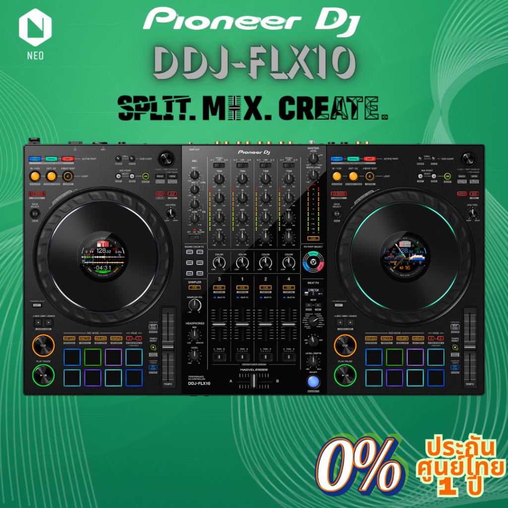Pioneer DJ DDJ-FLX10 : 4-channel professional DJ controller