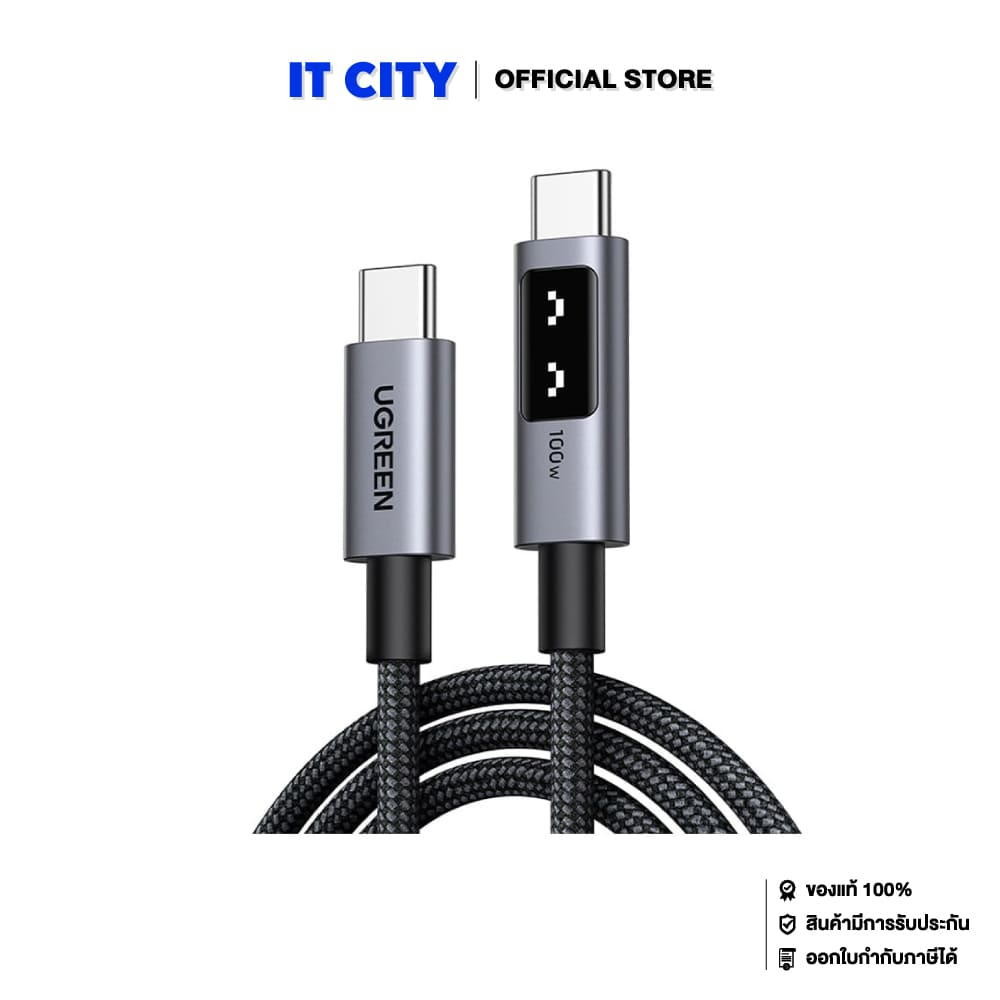 UGREEN Uno USB-C to USB-C PD 100W Fast Charging Cable 1m (Alu, Nylon) 35501(AC2-001473)