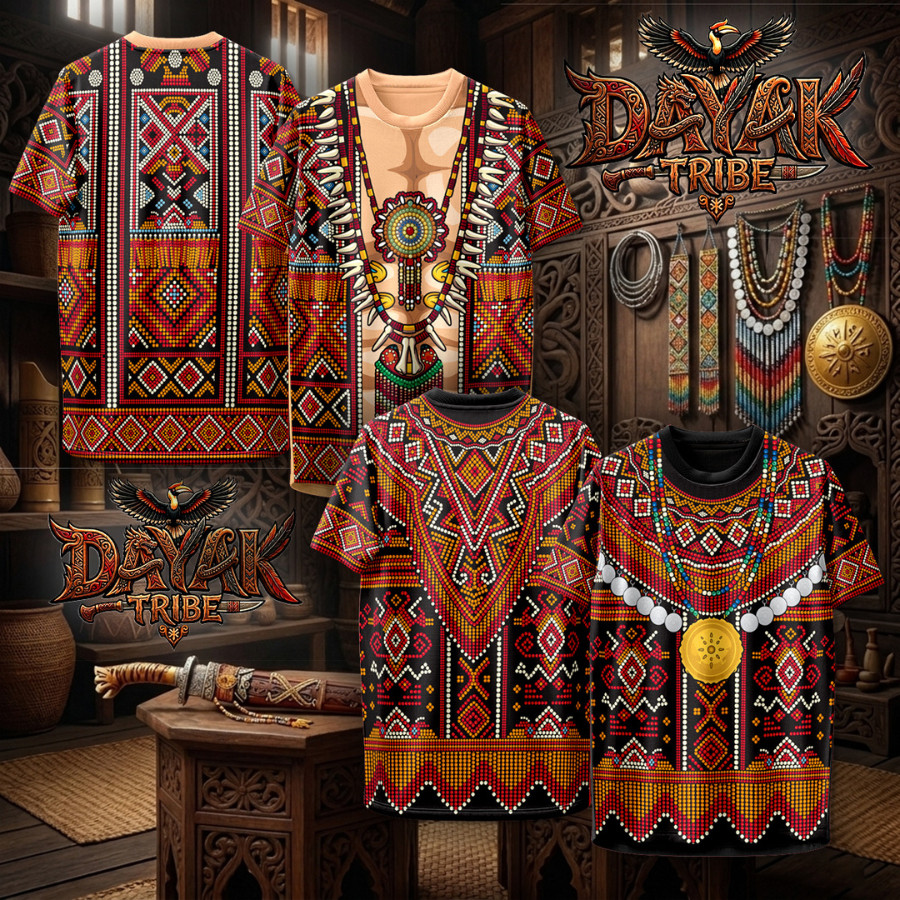 เสื้อคอกลม ลาย เผ่าศักดิ์สิทธิ์