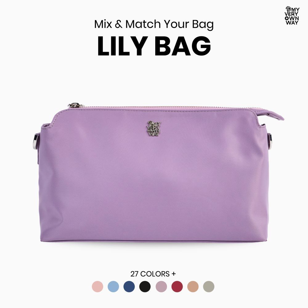 MyVeryOwnWay Lily Bag - กระเป๋าผ้าไนล่อน everyday bag จุของได้เยอะ ช่องเยอะ (มีให้เลือก 20+ สี)