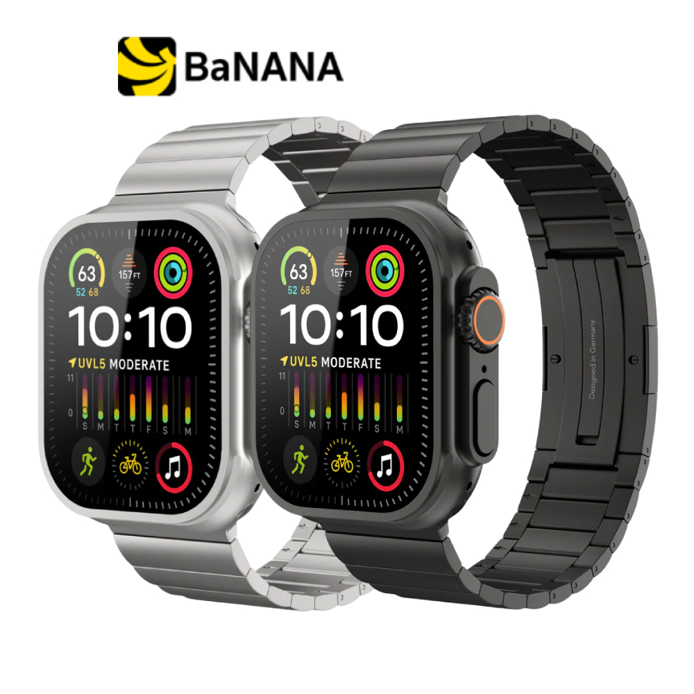 Vonmaehlen สาย Apple Watch Strap (44/45/46/49mm) Link Bracelet Pro Titanium by Banana IT