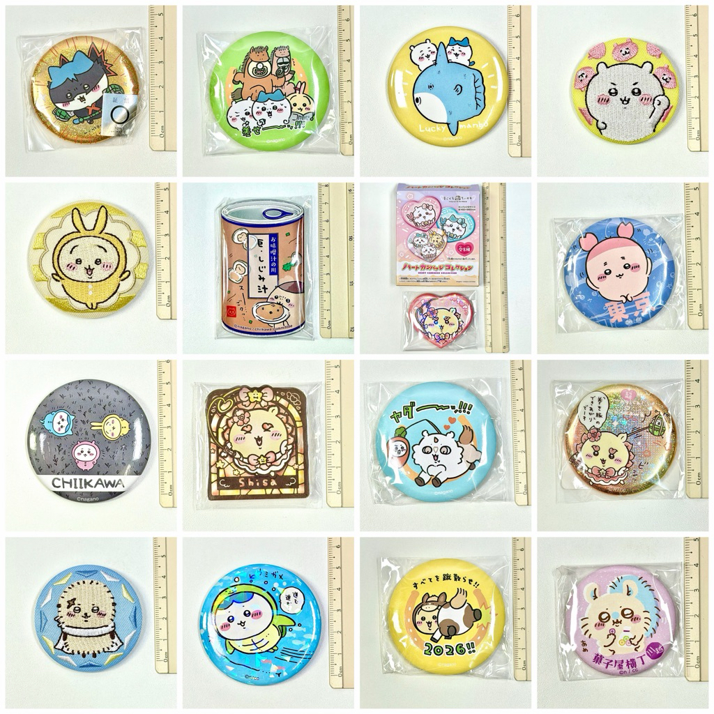ของแท้ พร้อมส่ง ส่งไว ลิขสิทธิ์ เข็มกลัด ลิมิเต็ด Limited ตกแต่ง สวยงาม ของชำร่วย ของขวัญ คำอวยพร โน๊ต Chiikawa