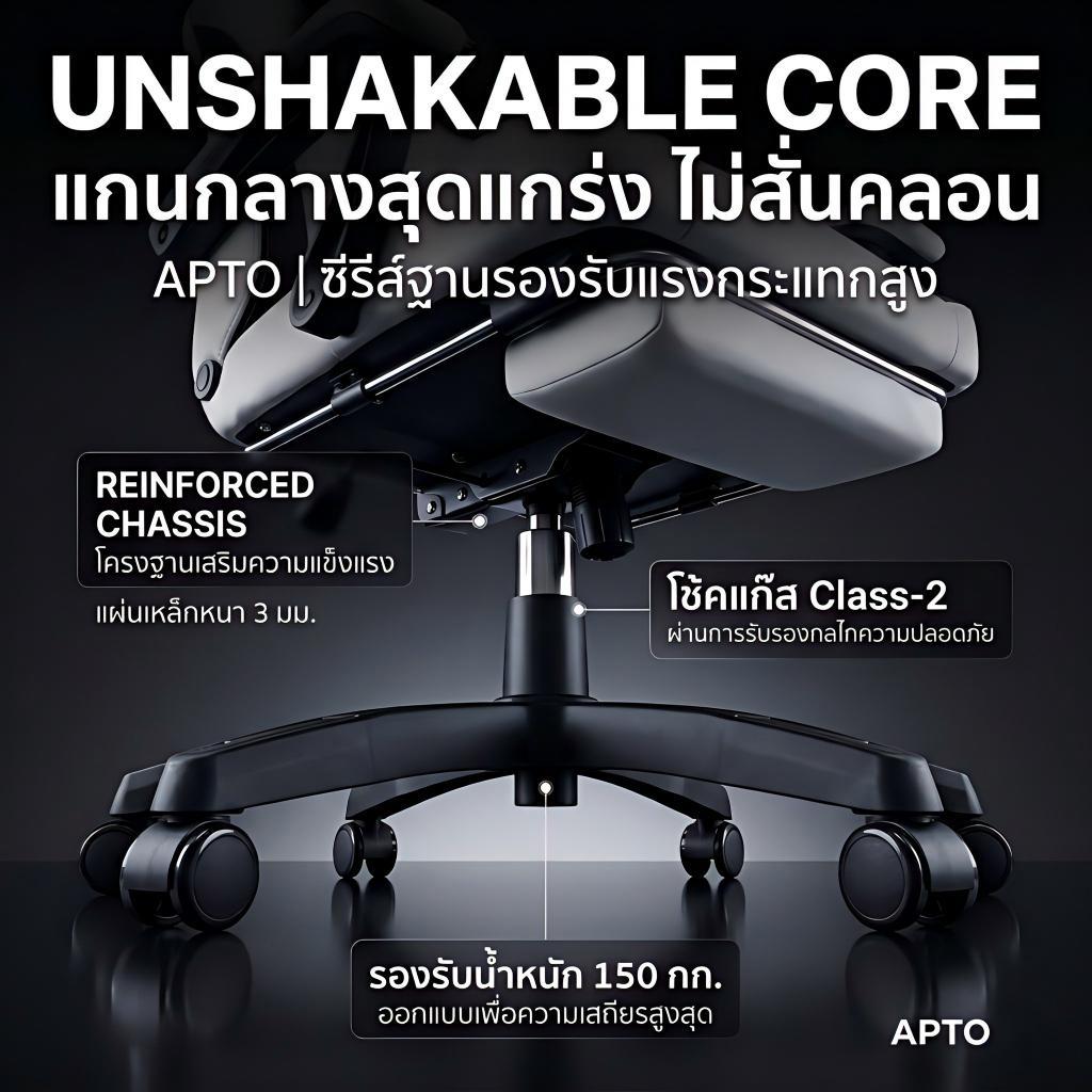 BeErgo เก้าอี้เกมมิ่ง เก้าอี้คอม นั่งไม่ร้อน ผ้าพรีเมียม พร้อมส่ง เอน 135° มีที่พักเท้า รับ 150KG รูปที่ 7