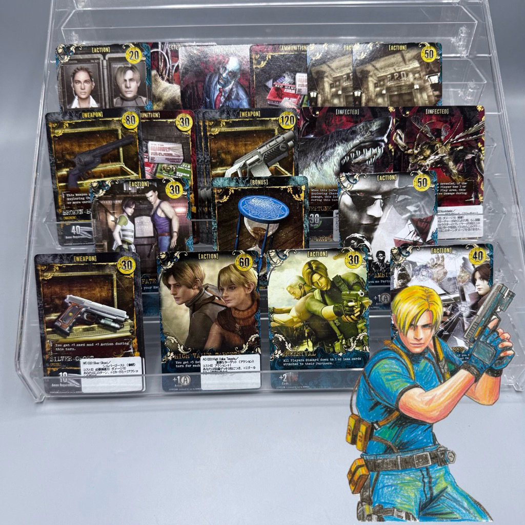(พร้อมส่ง/แท้ ✅️) ของสะสม อนิเมะ resident evil card biohazard re4 leon scott kennedy
