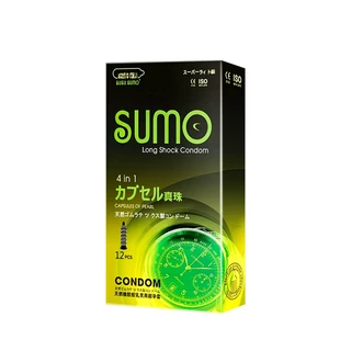 ถุงยางญี่ปุ่น SUMO ฟรีไซส์ ขนาด49/52/54มม. ผิวไม่เรียบ ไม่ระบุชื่อสินค้า
