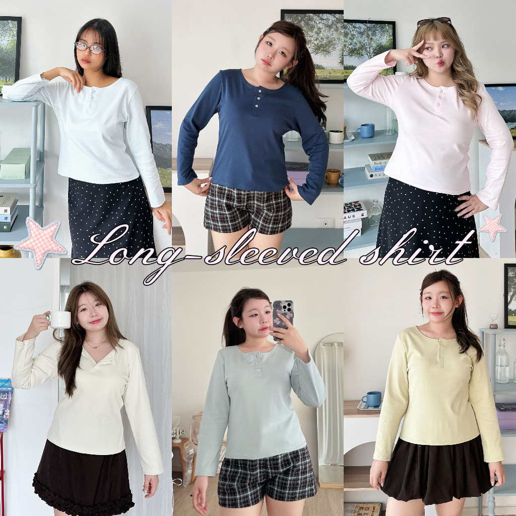 Long-sleeved shirt - เสื้อยืดแขนยาว (มี3ขนาด)