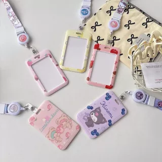 ส่งด่วน🚚💨 ที่ใส่บัตร Sanrio พร้อมสายคล้องคอยืดได้ ป้ายห้อยบัตรพนักงาน/บัตรนักเรียน Cardholder