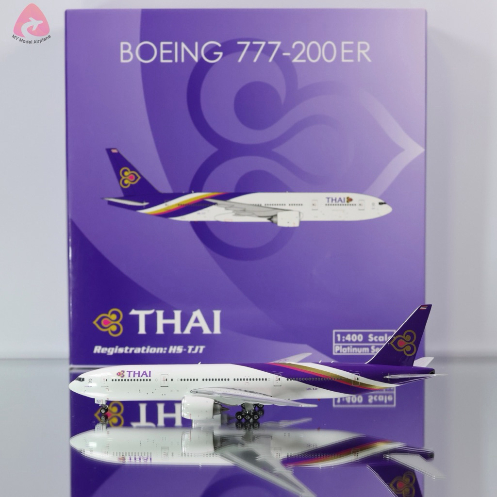 โมเดลเครื่องบิน Thai Airways B777-200ER HS-TJT [PH11803] Phoenix Model 1:400 [พร้อมส่ง]