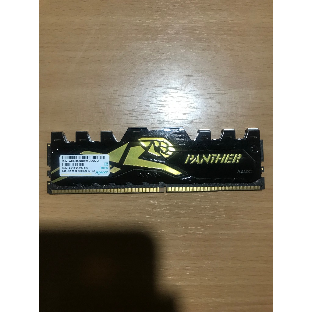(มือสอง) Ram 8gb DDR4/2400MHz APACER BLACK PANTHER