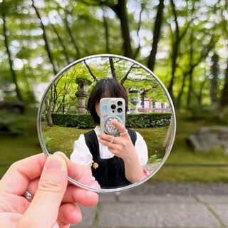 5PCS กระจกเซลฟี่ ถ่ายรูปแนวใหม่สุดฮิต ถ่ายเซลฟี่สวยทุกที่ กระจกเดินทางกลม ง่ายต่อการพกพา 7.5 กับ 9.5 ซม