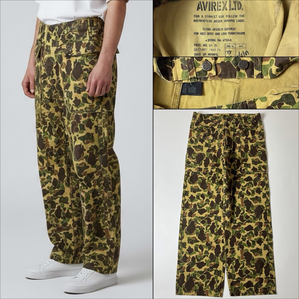 กางเกง CAMOUFLAGE VINTAGE AVIREX PANTS 13 STAR