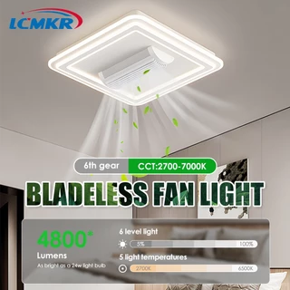 LCMKR ไฟเพดาน LED 5400 Lumens 60Watts ปรับได้ 5 สี รีโมทควบคุม สว่างจ้า พื้นที่ 30㎡ ขนาด 64x48cm น้ำหนัก 4kg ประหยัดไฟสุ