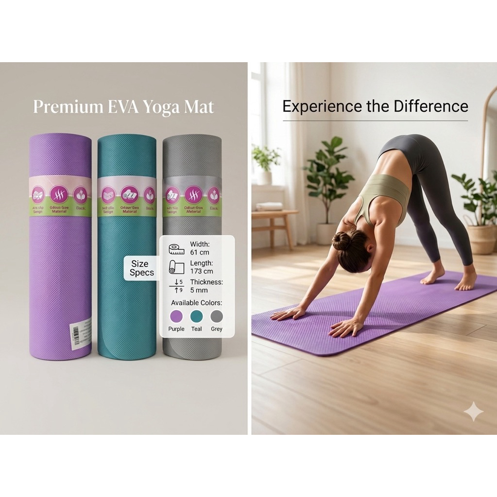 Yoga Mat เสื่อโยคะ Premium Eva Yoga Mat