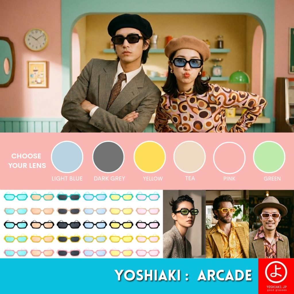YOSHIAKI ACADE แว่นกันแดด แว่นเพียงหนึ่งเดียวสำหรับทุกช่วงเวลา From city streets to late-night concerts