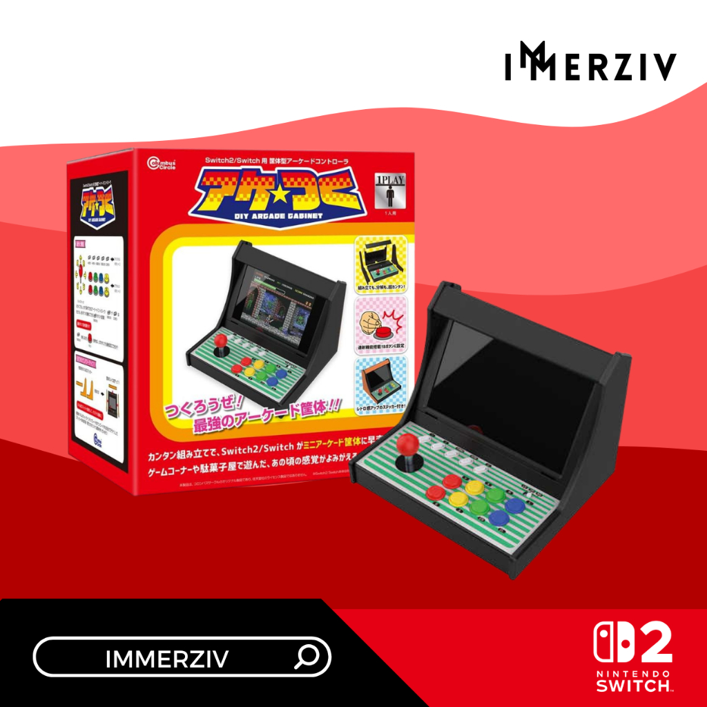 (พร้อมส่ง) SWITCH-2 ARCADE STYLE CONTROLLER AKETSUKU (จอยเสริม) (USE FOR SWITCH-1 / 2) (BY IMMERZIV)