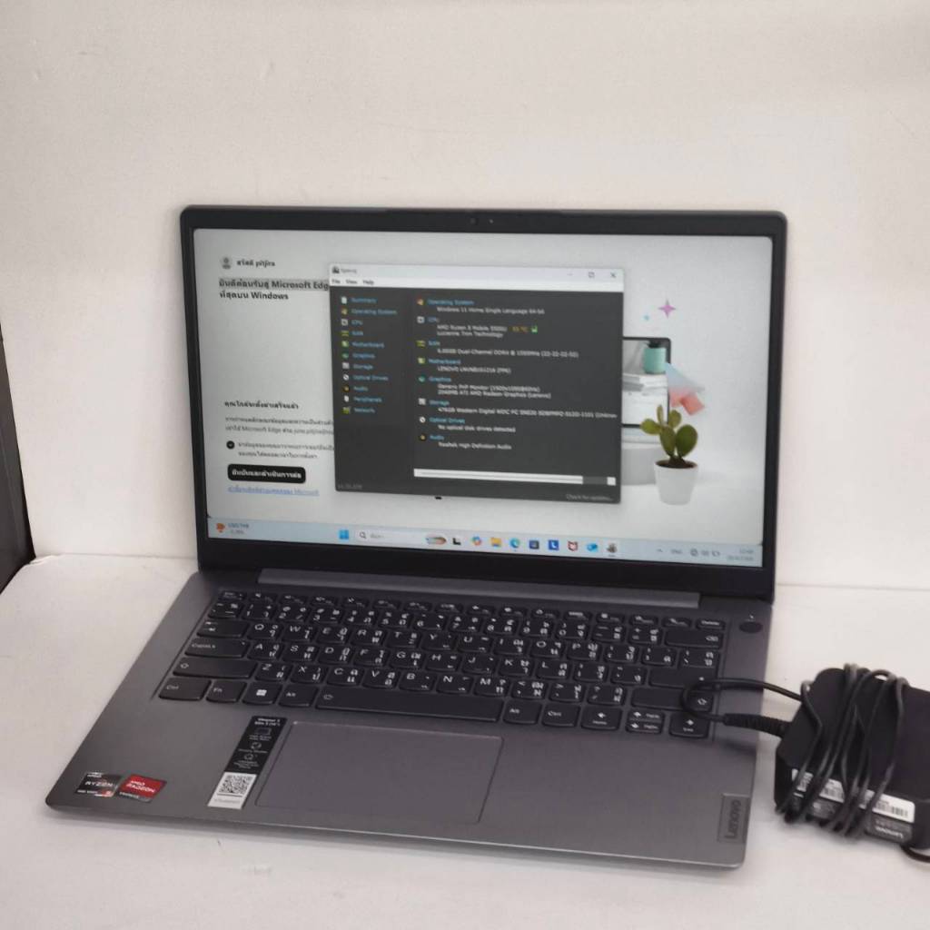 Notebook Lenovo IdeaPad 3 Slim 3 14 Ryzen 5 5500U SSD512GB จอ14 นิ้ว บางเบา พร้อมใช้