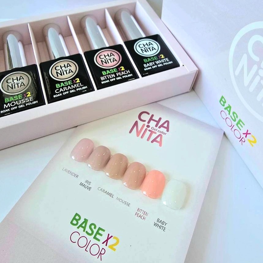 แยกขาย CHANITA เบสเจล 6สี BaseX2 Color Series2 เบสเจลหนาเนื้อสีชมพู ชนิตา สินค้าพร้อมส่ง