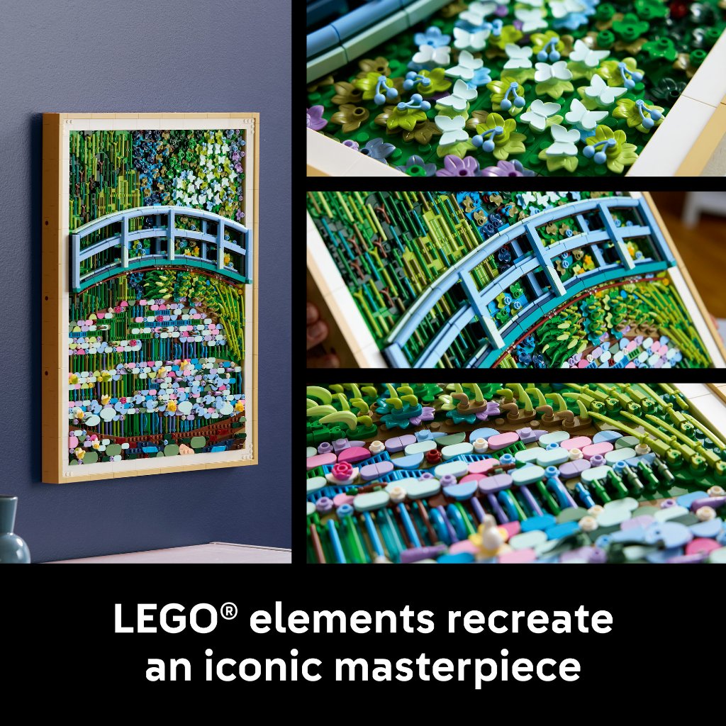LEGO ART ‏31220 جسر مونيه فوق بركة الزنابق (3179 قطعة) — صورة 7